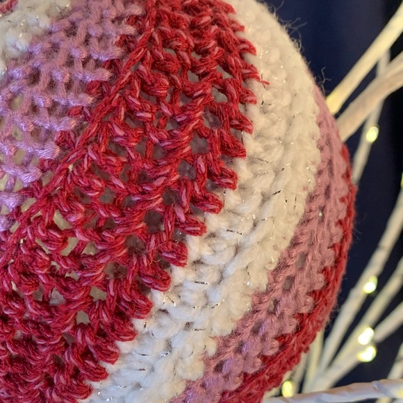 Crocheted Swirl Christmas Ornament - Picture 3 of 6